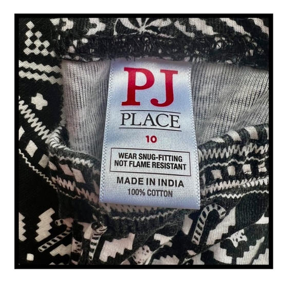 PJ PLACE PAJAMAS CHRISTMAS HOLIDAY TOP SIZE 16 BOTTOMS SIZE 10 - Picture 3 of 5